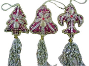CHRISTMAS HANGING WITH TASSELS