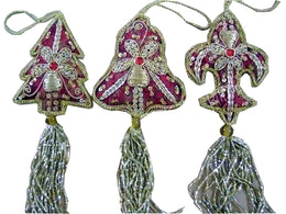 CHRISTMAS HANGING WITH TASSELS