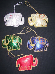 EMBROIDERY CHRISTMAS HANGING ELEPHANT & CAMEL