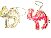 EMBROIDERY CHRISTMAS HANGING ELEPHANT & CAMEL