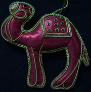 EMBROIDERY CHRISTMAS HANGING ELEPHANT & CAMEL
