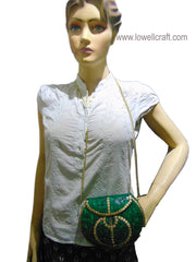 FANCY MOSAIC METAL CLUTCH BAG