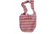 HANDLOOM SHOULDER BAG WITH CHAIN POCKET
