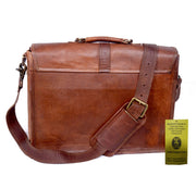 LEATHER DOUBLE POCKET PROFESSIONAL BAG