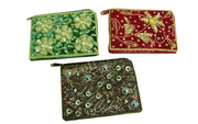 VELVET  ZARI EMBROIDERY COIN PURSE