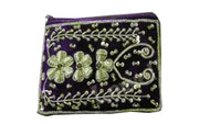 VELVET  ZARI EMBROIDERY COIN PURSE