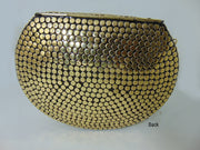 Round Metal stud resin clutch party bag