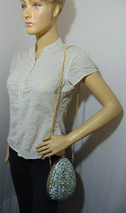Ballon shape Mop Inlay Resin Clutch Purse