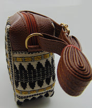 Hemp leather duffel Shoulder Bag