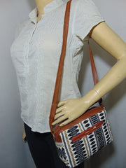 Hemp leather duffel Shoulder Bag