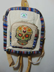 Hemp Laptop Backpack Bag screen print