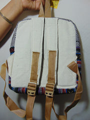 Hemp Laptop Backpack Bag screen print