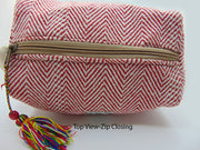 Handmade hemp Fabric Toilet Pouch