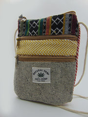 Hemp 2 pocket Passport bag