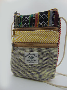 Hemp 2 pocket Passport bag