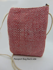 Hemp 2 pocket Passport bag