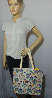 Madhubani Print Tote shoulder bag