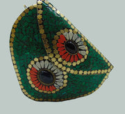 Blue Mosaic clutch purse bag