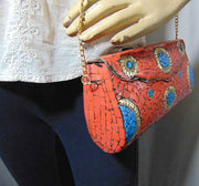 Rectangle Mosaic Metal Box Clutch Bag