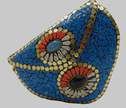 Green Mosaic clutch purse bag