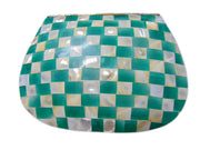Handmade Resin Mother of Pearl Clutch Bag
