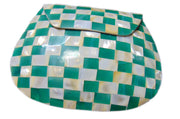 Handmade Resin Mother of Pearl Clutch Bag