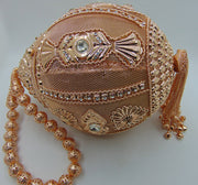Metal skirting metal bag metal clutch