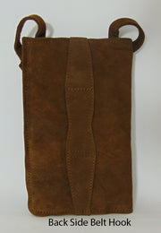 Faux Leather Embroidery sling bag