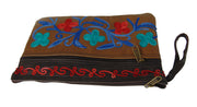 Kashmiri  Embroidery Leather wallet pouch