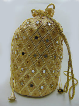 Big Mirror Work Potli Bag