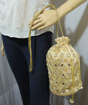 Big Mirror Work Potli Bag
