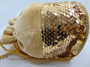 Medium Velvet Sequence Potli Bags