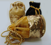 Medium Velvet Sequence Potli Bags