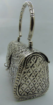 Brass Handcrafted Silver Box Clutch