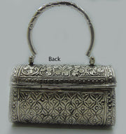 Brass Handcrafted Silver Box Clutch