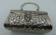 Brass Handcrafted Silver Box Clutch