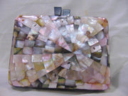 ABALONE MOTHER OF PEARL CLUTCH MOP SHELL BAG
