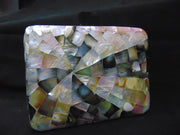 ABALONE MOTHER OF PEARL CLUTCH MOP SHELL BAG