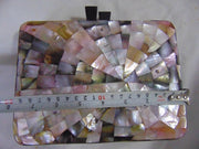 ABALONE MOTHER OF PEARL CLUTCH MOP SHELL BAG