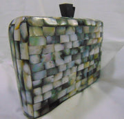 HANDMADE MOTHER OF PEARL METAL HANDBAGS