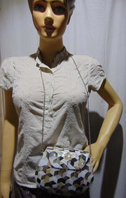 METAL STUDDED MOTHER OF PEARL CLUTCH MOP SHELL BAG