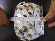 METAL STUDDED MOTHER OF PEARL CLUTCH MOP SHELL BAG