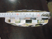 METAL STUDDED MOTHER OF PEARL CLUTCH MOP SHELL BAG