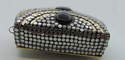 Metal stud clutch party sling bag