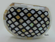 Mop Inlay Resin Clutch Purse