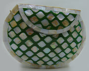 Mop Inlay Resin Clutch Purse