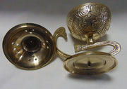 Antique Embossed Brass Incense Burner