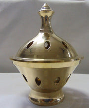 Pot Shape Brass Incense Burner