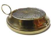 Plain Golden Charcoal Incense Burner