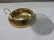 Plain Golden Charcoal Incense Burner